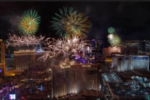 VIDEO: Las Vegas rings in 2023 with ‘Let’s Go Big’ fireworks spectacular up and down the Strip