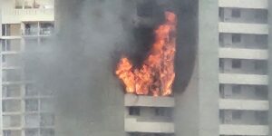 3 displaced after fire tears through high-rise apartment building near Ala Moana Center