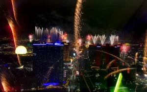WATCH: Fireworks light the Las Vegas Strip as the countdown to 2024 ends