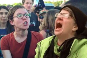Pew Research: More than half of insane leftist women are literally insane — TDS: Trump Derangement Syndrome
