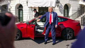 SEE THE RECEIPTS: Dems wanted electric everything — until Trump pulled up in a Tesla
