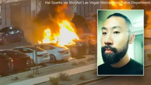 Man admits to firebombing Teslas at Las Vegas collision center