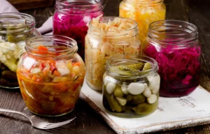 Fermented foods contain beneficial probiotics that can help improve digestion