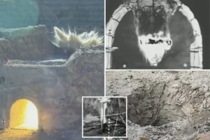 TOTAL ANNIHILATION: Jaw-dropping footage released showing how 30,000-pound bunker-buster bombs were used in historic Iran strike