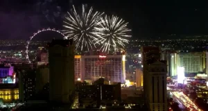 County, Las Vegas handling about 2 dozen fire calls as fireworks go off