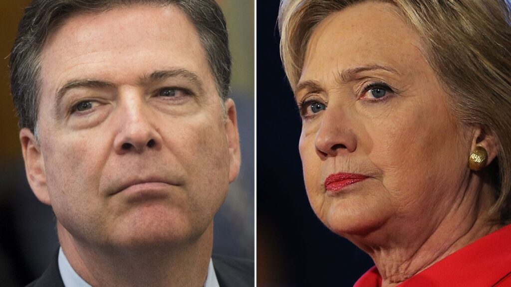 DOJ obstruction charge on Comey relates to denying knowing about Clinton Plan on Trump and Russia
