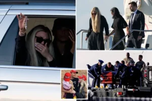 HEARTBREAK AT HOME: Charlie Kirk’s widow fights back tears while waving to supporters as activist’s casket arrives in Arizona