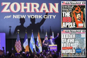 COMMUNIST ALERT — Goodwin: Graceless sore winner Zohran Mamdani immediately drops his mask and declares war on NYC