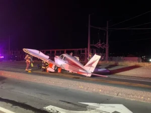 Small plane crash-lands on Castle Rock roadway Monday evening
