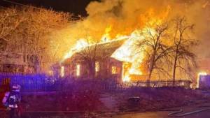 Denver firefighters rush to burning home on Christmas night