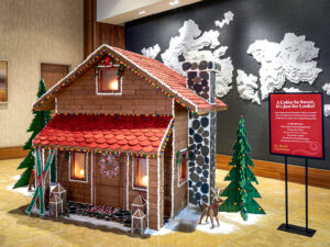 2,000 POUNDS OF INGREDIENTS: Behind the Design of the New Life-Size Gingerbread Cabin at the Gaylord Rockies