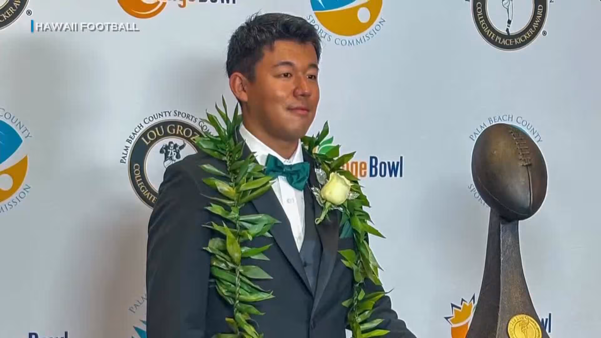 Kansei Matsuzawa honored at Lou Groza Award banquet