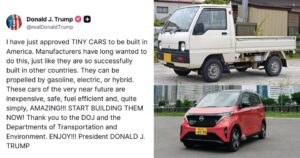 Trump’s affordability crusade beats the streets with tiny truck solution — Reliable transportation became unaffordable for average families under Biden