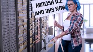 INVASION USA: Exhausted White Liberal Women Clock In For Another Long Day Protecting Migrant Sex Offenders