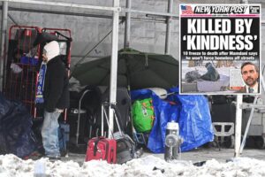 COMMUNIST ALERT — EDITORIAL: NYC homeless freeze to death in the icy grip of Mamdani’s ‘warmth of collectivism’