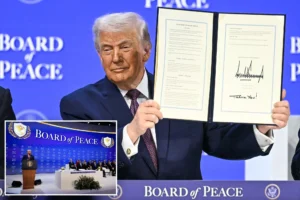 World leaders join Trump to sign Gaza Board of Peace agreement in Davos