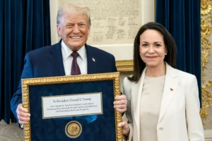 PEACE OFFERING: Venezuelan opposition leader María Corina Machado reveals why she gave Trump her Nobel Peace Prize medal