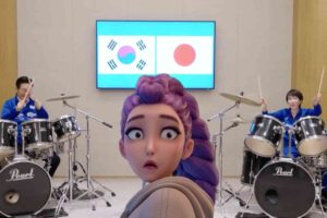 Watch this K-pop drum duet from the … Korean president and Japanese PM??