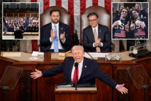 TRUMP WINS GOLD: Trump plays economic cheerleader-in-chief at State of the Union — using hockey champs to show USA ‘winning’