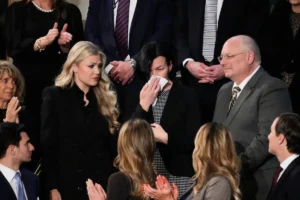 Murdered Ukrainian refugee Iryna Zarutska’s mom breaks down during State of the Union 2026 as Trump rips Dems: ‘How do you not stand?’