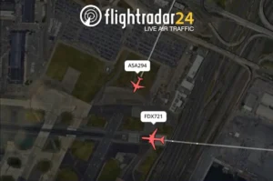 DISASTER DODGED: Alaska Airlines, FedEx cargo planes narrowly avoid catastrophic crash while landing at Newark airport