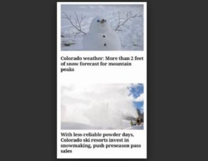 BLIZZARD OF CONTRADICTIONS: Open the Denver Post and you might experience intellectual whiplash