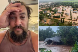 STORM SHELTER: Jason Momoa escapes raging Hawaii floods as powerful storm batters the island