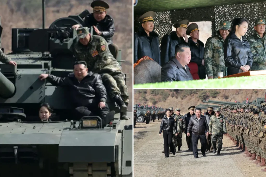TANK GIRL: Kim Jong Un’s teenage daughter drives tank in latest public appearance
