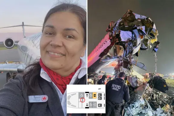 MIRACLE SURVIVAL: Flight attendant likely survived 300-foot ejection from LaGuardia plane crash thanks to key safety features, expert says