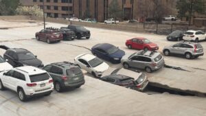 No injuries reported in collapse at parking garage in southeast Denver