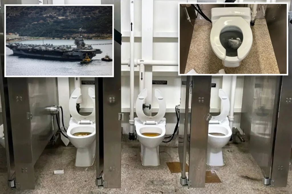 A GREEN DESIGN CAUSED REPEAT MAINTENANCE PROBLEMS — Clogged toilets, charred laundry, sailors sleeping on the floor: Snafus sidelined $13B US aircraft carrier