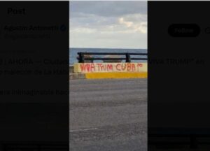 The smell of freedom in Cuba: They’re spraying ‘Viva Trump’ in public places in Havana