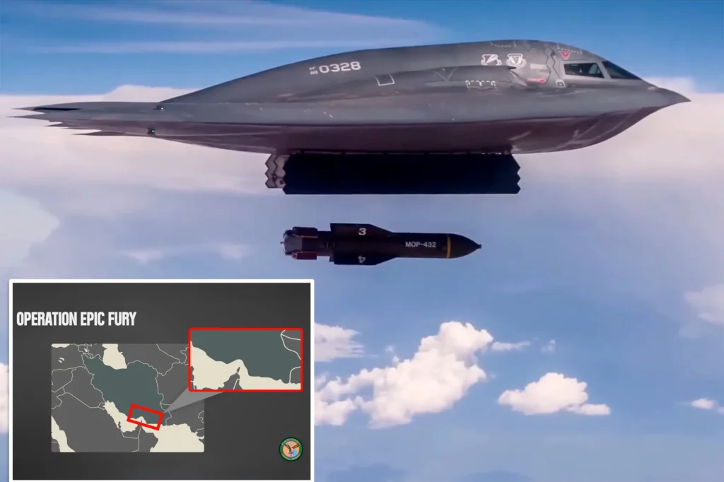 CLEARING OUT: US drops 5K-pound bunker buster bombs on underground missile sites near Strait of Hormuz