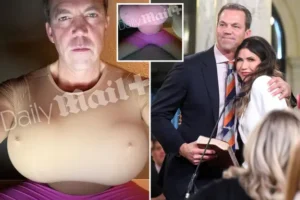WAR CHEST: Shocking pictures of Kristi Noem’s cross-dressing husband flaunting giant fake breasts revealed — sparking grave security questions