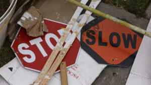 Los Angeles area rallies around dad arrested for installing his own stop signs to make corner safer