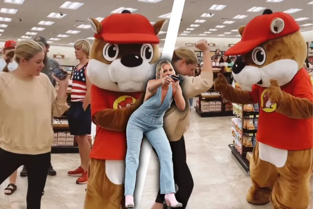 Country music star Lauren Alaina teaches Buc-ee’s mascot her new viral dance