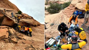 Family’s spring break hike turns into life-or-death rescue after parent falls 70 feet off Utah cliff