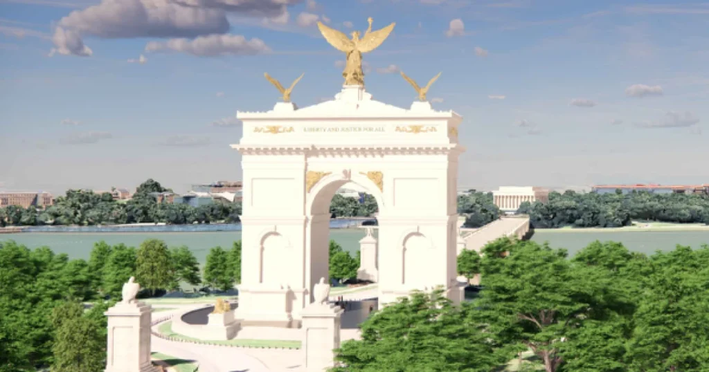 ‘Great nations build beautiful structures’: Commission advances plan for Trump’s 250-foot-tall Triumphal Arch