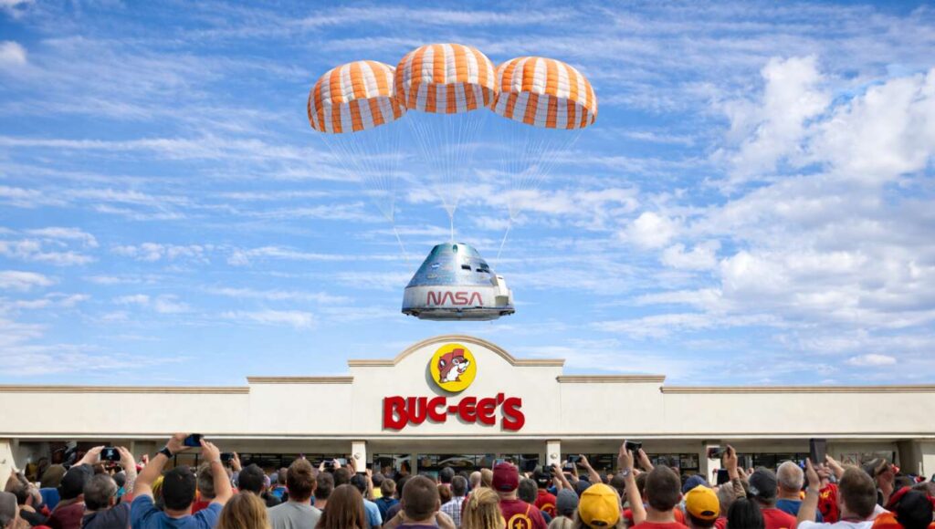 In Dire Need Of Toilet, Artemis Lands At Buc-ee’s