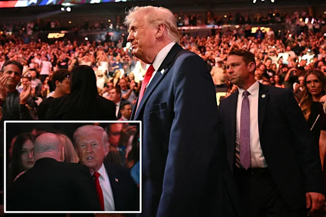 Trump cheered at UFC 327 in Miami