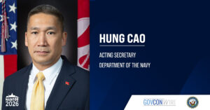 FIGHTING NAVY HAS FIGHTING LEADERSHIP: Hung Cao, now acting secretary of the Navy, is the right man at the right time