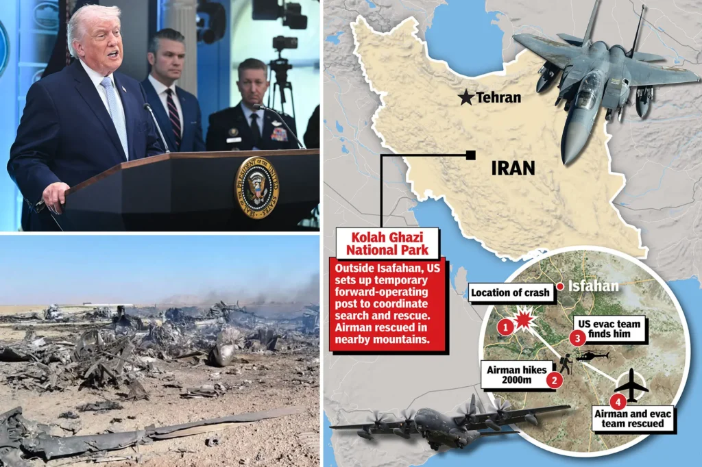 MIRACLE SAVE: Trump reveals amazing new details of the rescue of the F-15E crew member who was ‘injured quite badly’