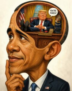Barack just can’t quit the Donald: 47 is living rent free in 44’s head?
