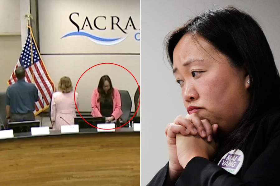 DEMOCRAT STATE OF CALIFORNIA: Another ingrate from a ‘refugee’ family seeks high U.S. office, but refuses to pledge allegiance to or show respect the U.S. flag