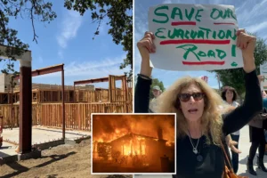 NEWSCUM ALERT — MURDER INC: Gavin Newsom plans to box homeowners into ‘inferno canyon’ by building homeless and low-income housing on the one evacuation route