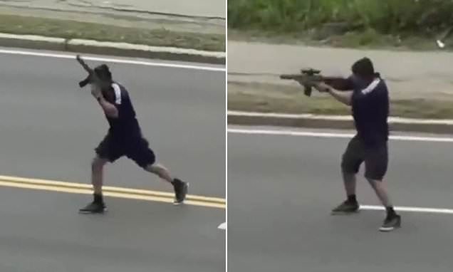 DEMOCRAT STATE: Crazed gunman opens fire on cars in terrifying attack on busy Massachusetts road after being freed from jail for the SAME crime