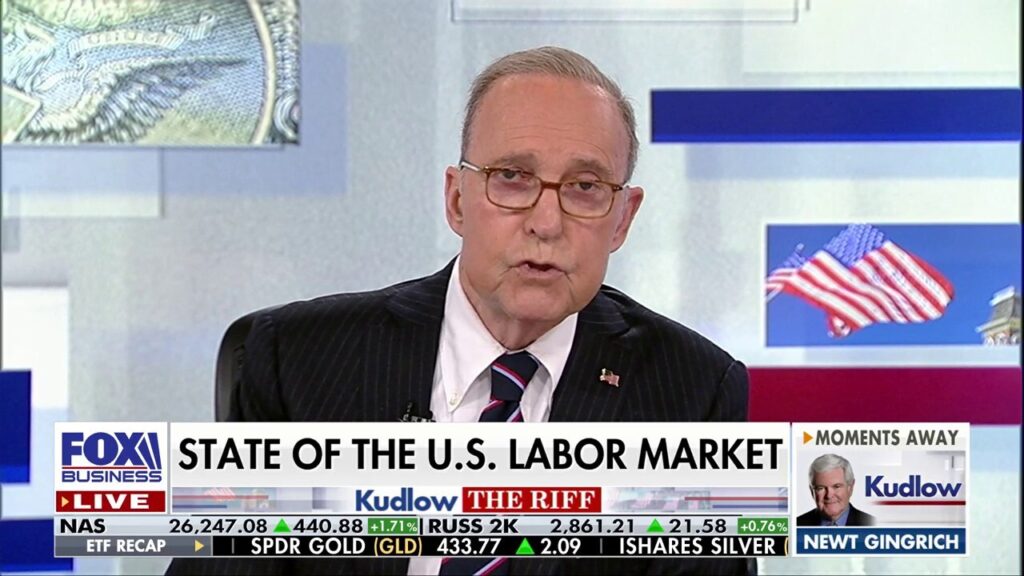 Kudlow: There is no recession in sigh