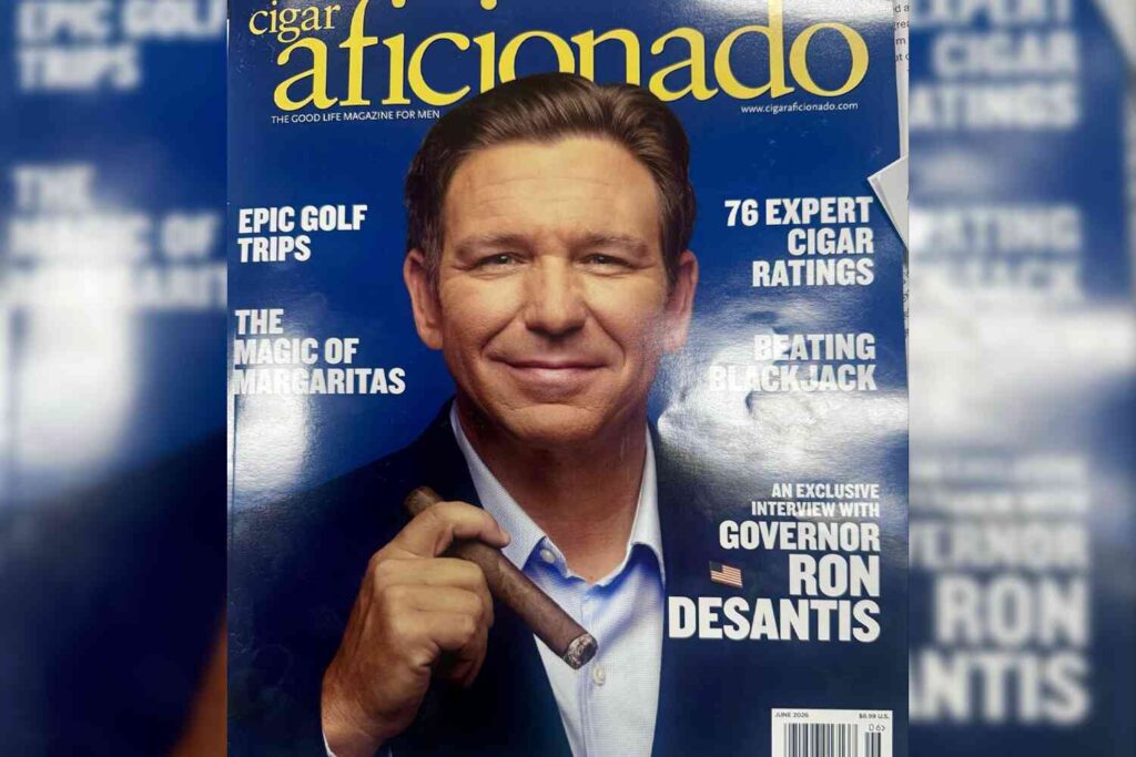 Ron DeSantis graces cover of Cigar Aficionado