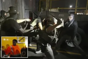 Truck driver goes off on Delaney Hall anti-ICE protesters in New Jersey after they block him from doing his job — as Antifa thugs battle agents