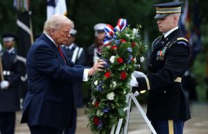 Trump Pays Tribute at Tomb of the Unknown Soldier